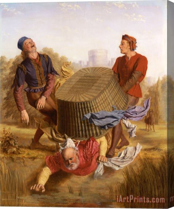 John S. Clifton Buck Washing on Datchet Mead From 'the Merry Wives of Windsor,' Iii, V Stretched Canvas Print / Canvas Art