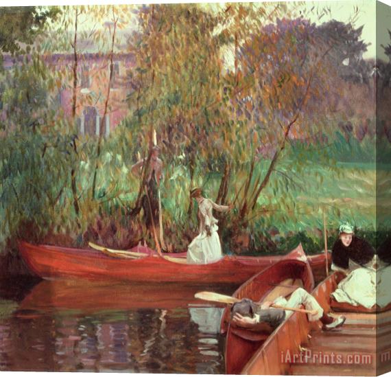 John Singer Sargent A Boating Party Stretched Canvas Painting / Canvas Art
