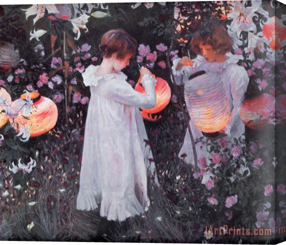 John Singer Sargent Carnation, Lily, Lily, Rose Stretched Canvas Painting / Canvas Art