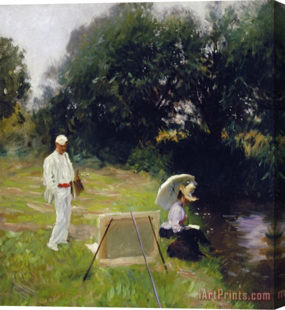 John Singer Sargent Dennis Miller Bunker Painting at Calcot Stretched Canvas Painting / Canvas Art