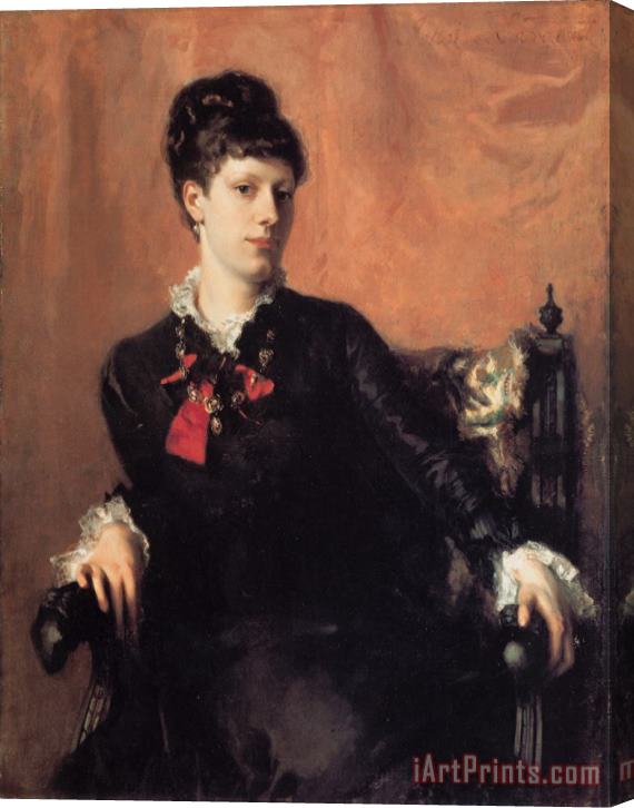 John Singer Sargent Miss Frances Sherborne Ridley Watts Stretched Canvas Painting / Canvas Art