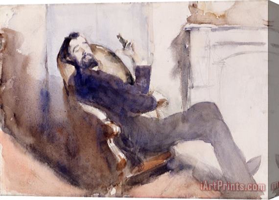 John Singer Sargent Portrait of Paul Cesar Helleu Stretched Canvas Print / Canvas Art