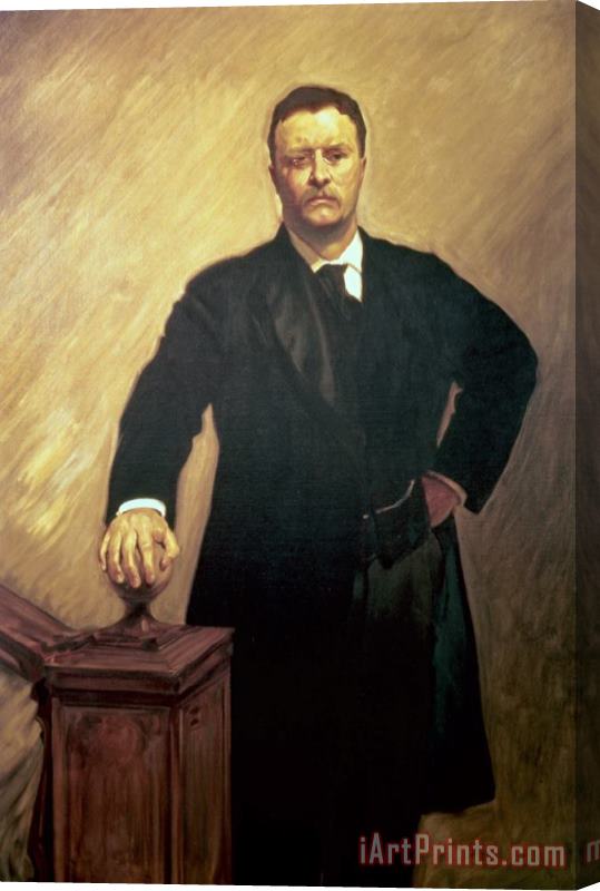 John Singer Sargent Portrait of Theodore Roosevelt Stretched Canvas Painting / Canvas Art