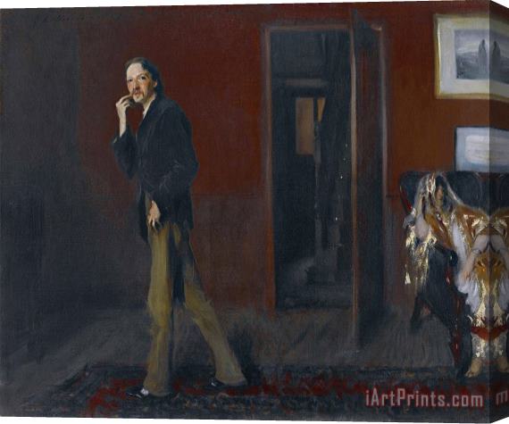 John Singer Sargent Robert Louis Stevenson And His Wife Stretched Canvas Print / Canvas Art