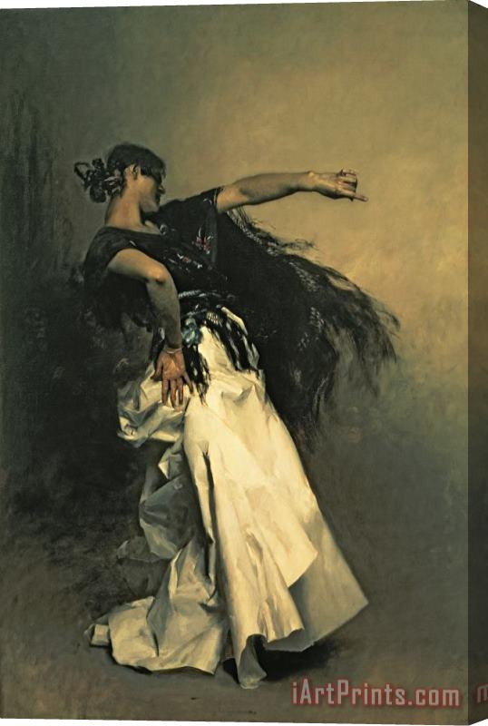 John Singer Sargent The Spanish Dancer, Study for 'el Jaleo' Stretched Canvas Painting / Canvas Art
