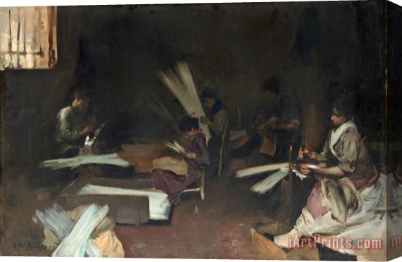 John Singer Sargent Venetian Glass Workers Stretched Canvas Print / Canvas Art