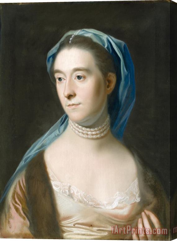 John Singleton Copley Portrait of Mrs. Joseph Henshaw Stretched Canvas Print / Canvas Art