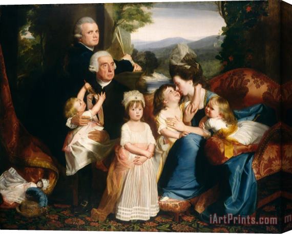 John Singleton Copley The Copley Family Stretched Canvas Print / Canvas Art
