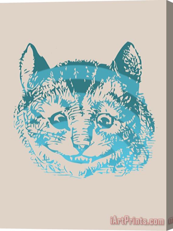 John Tenniel Cheshire Cat Portrait Stretched Canvas Painting / Canvas Art
