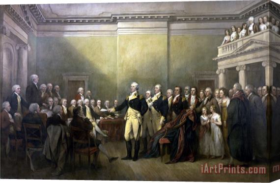 John Trumbull General George Washington Resigning His Commission Stretched Canvas Painting / Canvas Art