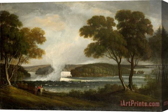 John Trumbull Niagara Falls From an Upper Bank on The British Side Stretched Canvas Print / Canvas Art