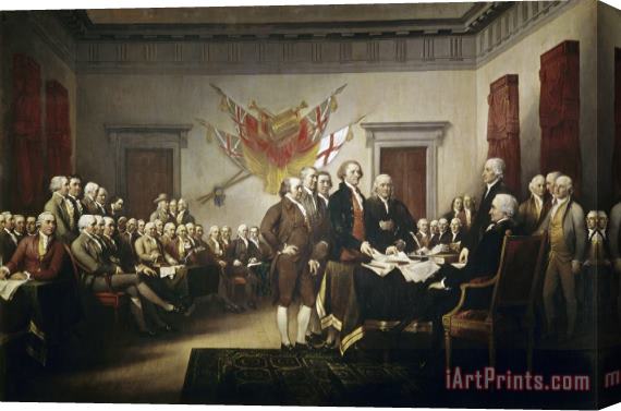 John Trumbull Signing the Declaration of Independence Stretched Canvas Print / Canvas Art