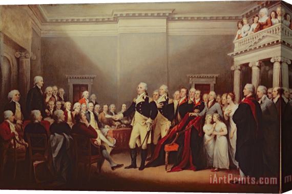 John Trumbull The Resignation of George Washington Stretched Canvas Painting / Canvas Art