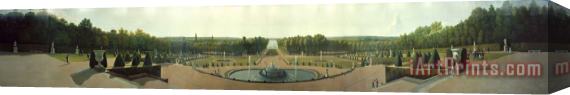 John Vanderlyn Panoramic View of The Palace And Gardens of Versailles Stretched Canvas Painting / Canvas Art