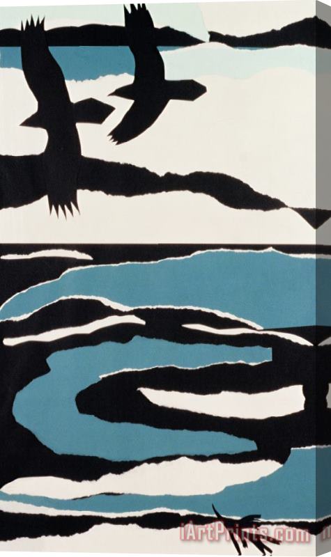 John Wallington Ravens Stretched Canvas Painting / Canvas Art