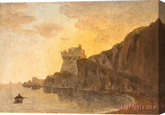 John Warwick Smith In The Bay of Salerno, Near Vietri Stretched Canvas Print / Canvas Art