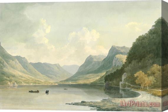 John Warwick Smith Ullswater, Looking Toward Patterdale Stretched Canvas Print / Canvas Art