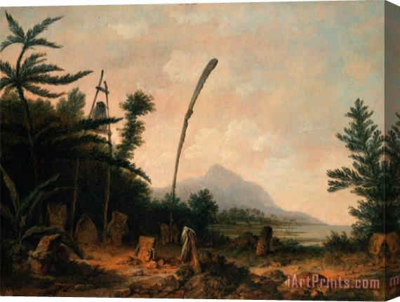 John Webber Burial Ground in The South Seas Stretched Canvas Painting / Canvas Art