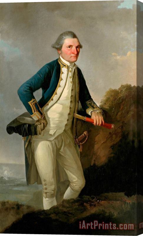 John Webber Portrait of Captain James Cook Stretched Canvas Print / Canvas Art