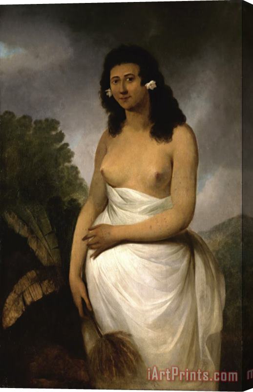 John Webber Portrait of Poedooa, Daughter of Orea, King of Ulaitea, Society Islands Stretched Canvas Painting / Canvas Art