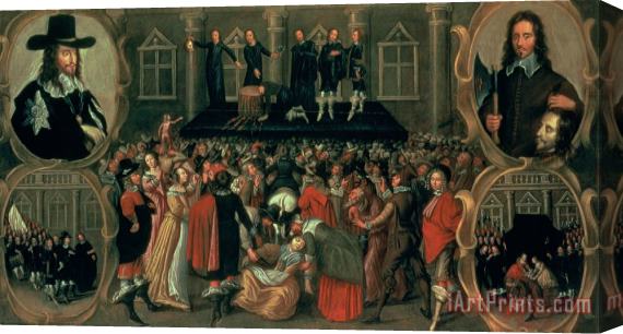 John Weesop An Eyewitness Representation of the Execution of King Charles I Stretched Canvas Painting / Canvas Art
