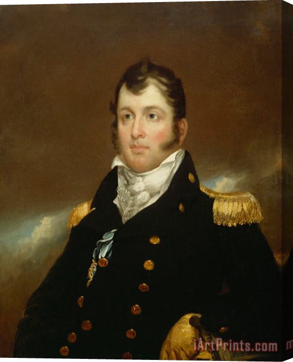John Wesley Jarvis Commodore Oliver Hazard Perry Stretched Canvas Print / Canvas Art