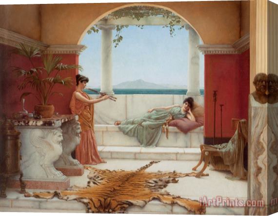 John William Godward 'the Sweet Siesta of a Summer Day' Stretched Canvas Print / Canvas Art