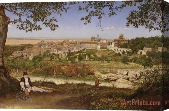 John William Inchbold Ariccia, Near Rome, Italy Stretched Canvas Print / Canvas Art