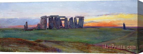 John William Inchbold Stonehenge Stretched Canvas Print / Canvas Art