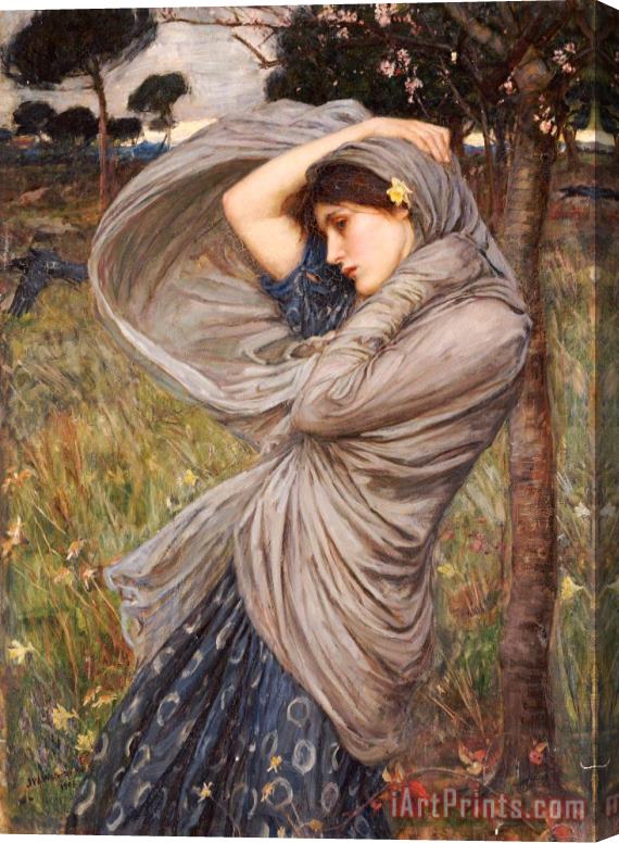 John William Waterhouse Boreas Stretched Canvas Painting / Canvas Art