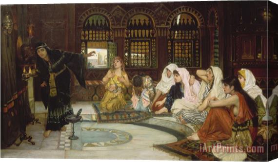 John William Waterhouse Consulting The Oracle Stretched Canvas Painting / Canvas Art