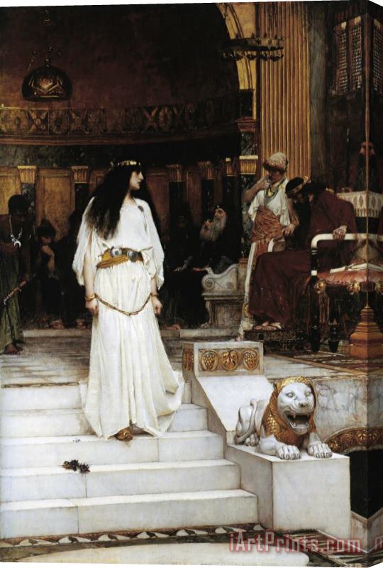 John William Waterhouse Mariamne Leaving The Judgement Seat of Herod Stretched Canvas Print / Canvas Art