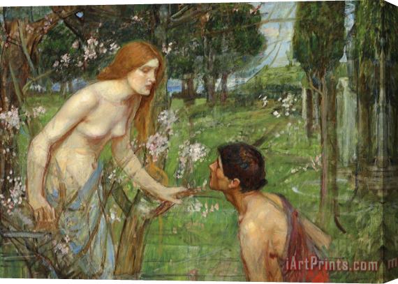 John William Waterhouse Study for 'phyllis And Demophoon', 1905 Stretched Canvas Print / Canvas Art