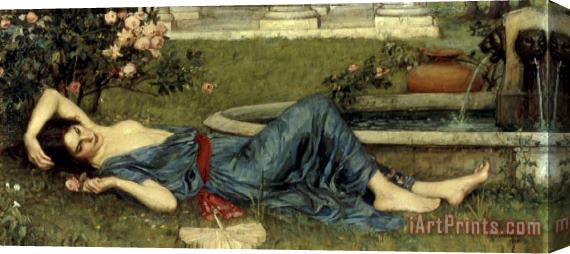 John William Waterhouse Sweet Summer 1912 Stretched Canvas Painting / Canvas Art