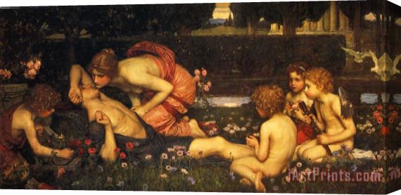 John William Waterhouse The Awakening of Adonis Stretched Canvas Painting / Canvas Art