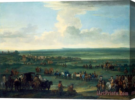 John Wootton George I at Newmarket, 4 Or 5 October, 1717 Stretched Canvas Print / Canvas Art