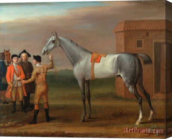John Wootton Lamprey, with His Owner Sir William Morgan, at Newmarket Stretched Canvas Print / Canvas Art