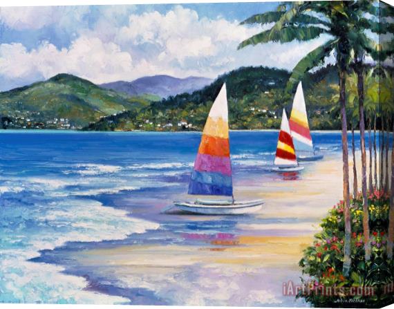 John Zaccheo Seaside Sails Stretched Canvas Painting / Canvas Art