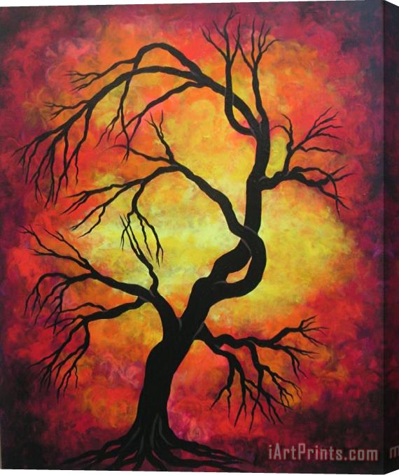 Jordanka Yaretz Mystic Firestorm Stretched Canvas Painting / Canvas Art