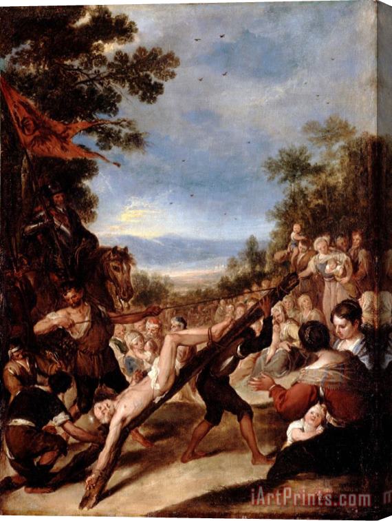 Jose Antolinez The Crucifixion of Saint Peter Stretched Canvas Painting / Canvas Art