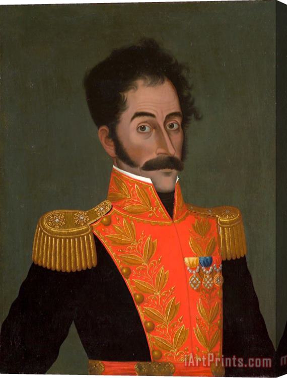 Jose Gil de Castro Simon Bolivar Stretched Canvas Print / Canvas Art
