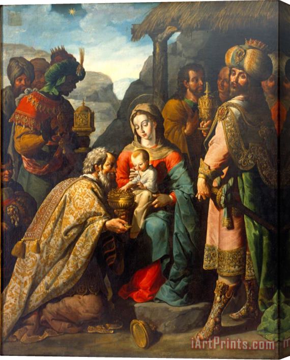 Jose Juarez The Adoration of The Kings Stretched Canvas Painting / Canvas Art