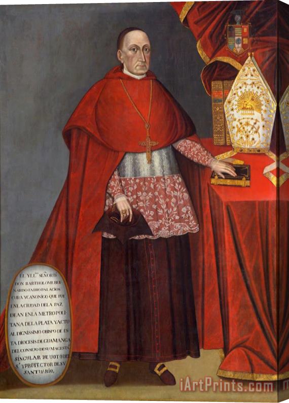 Jose Nunez de Sotomayor Bartholomew Fabro Y Palacios, Bishop of Huamanga Stretched Canvas Print / Canvas Art