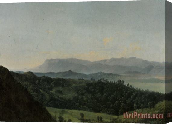 Joseph Bidauld Extensive Mountainous Landscape Stretched Canvas Print / Canvas Art