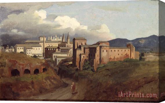 Joseph Desire Court View of Saint John Lateran Rome Stretched Canvas Print / Canvas Art
