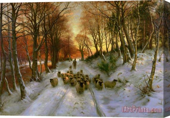 Joseph Farquharson Glowed with Tints of Evening Hours Stretched Canvas Print / Canvas Art