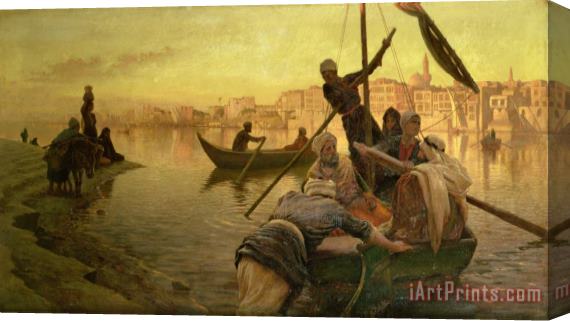 Joseph Farquharson In Cairo Stretched Canvas Painting / Canvas Art