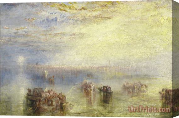 Joseph Mallord William Turner Approach to Venice Stretched Canvas Painting / Canvas Art