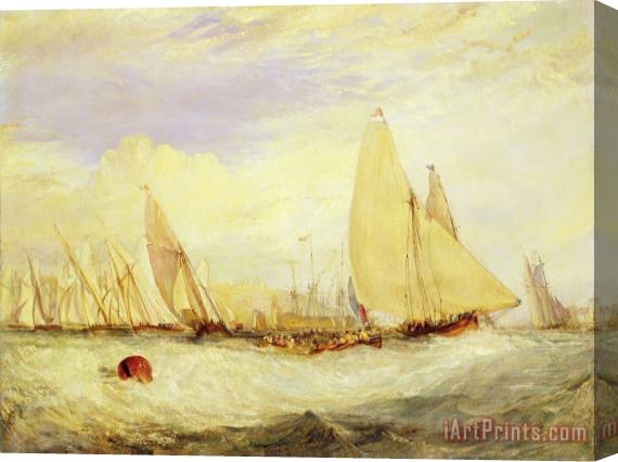 Joseph Mallord William Turner East Cowes Castle the Seat of J Nash Esq. the Regatta Beating to Windward Stretched Canvas Print / Canvas Art