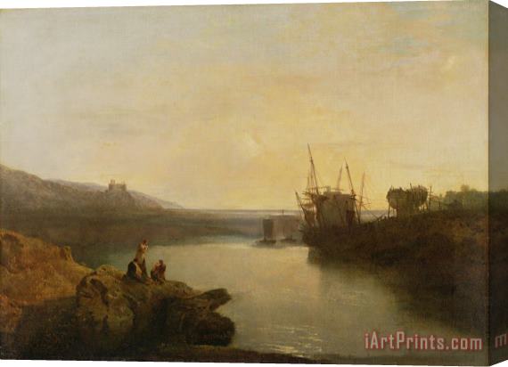 Joseph Mallord William Turner Harlech Castle - From Twgwyn Ferry Stretched Canvas Print / Canvas Art